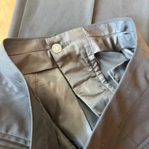 Everlane PONTE WIDE-LEG TROUSER size 0 black with hole - Picture 6 of 9